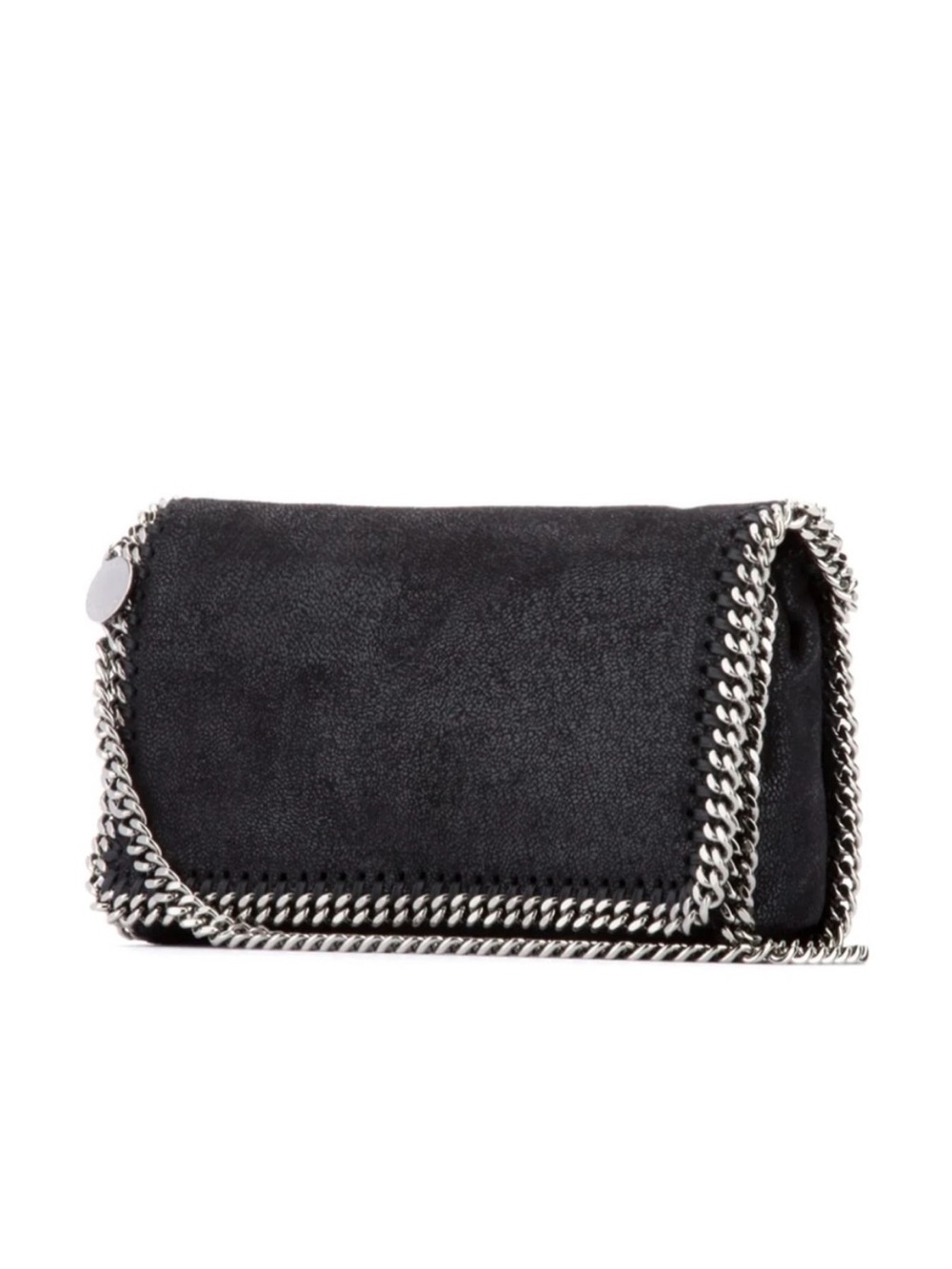 Stella McCartney Black Crossbody with Silver Chain